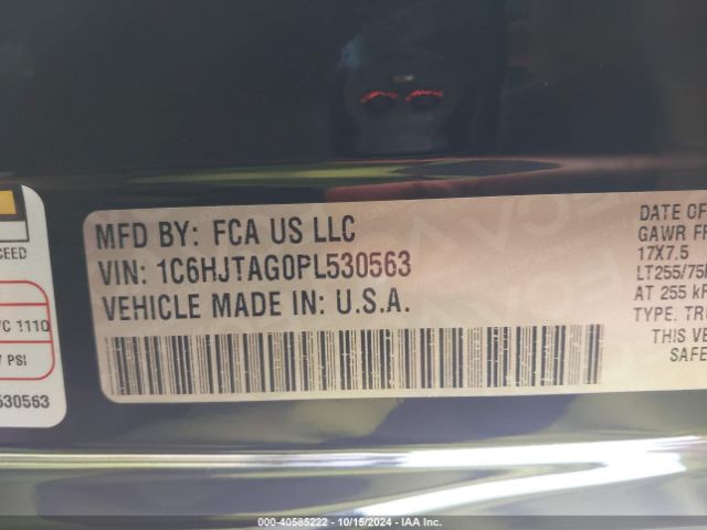 1C6HJTAG0PL530563 Jeep Gladiator Texas Trail 4x4