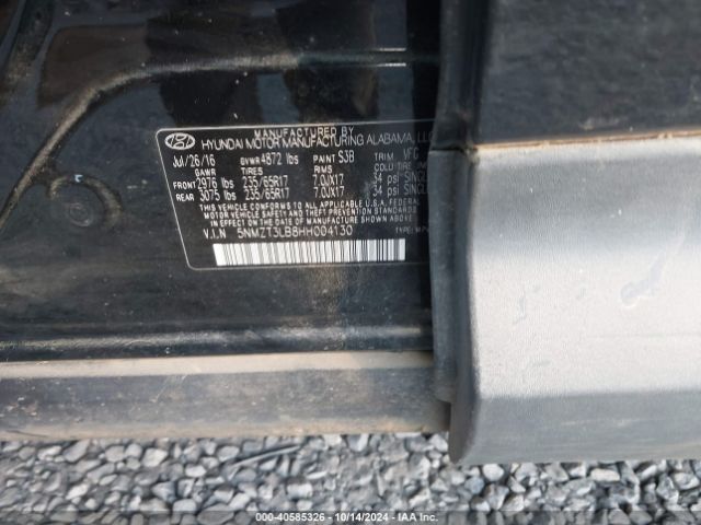 5NMZT3LB8HH004130 Hyundai Santa Fe Sport 2.4l