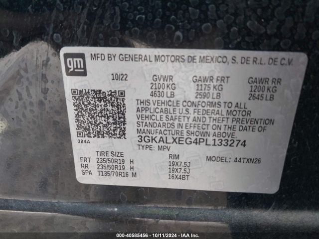 3GKALXEG4PL133274 GMC Terrain Awd Denali