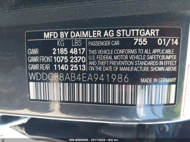 WDDGF8AB4EA941986 Mercedes-Benz C 300 Luxury 4matic/sport 4matic