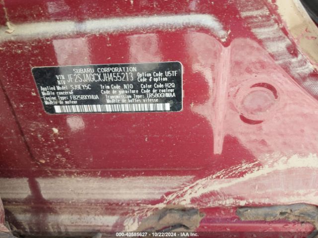 JF2SJAGCXJH455213 Subaru Forester 2.5i Premium