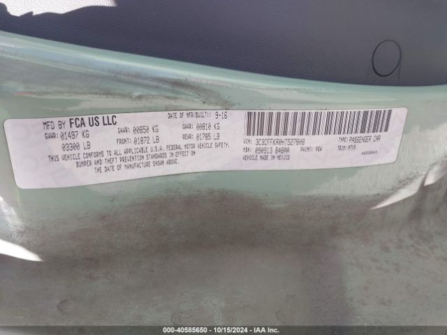 3C3CFFKR0HT527808 Fiat 500 POP