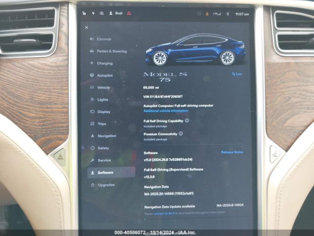 5YJSA1E14HF206397 Tesla Model S 60/75