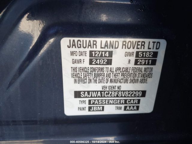SAJWA1CZ8F8V82299 Jaguar XJ