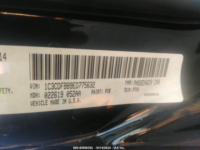 1C3CDFBB9ED775632 Dodge DART SXT