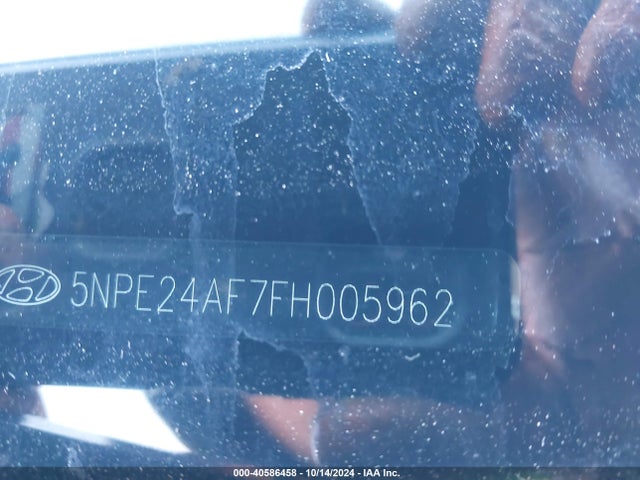 Hyundai SONATA SE 2015 5NPE24AF7FH005962 Image 9