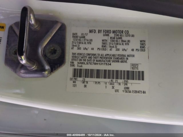 NM0LS7E78H1317534 Ford Transit Connect Xl