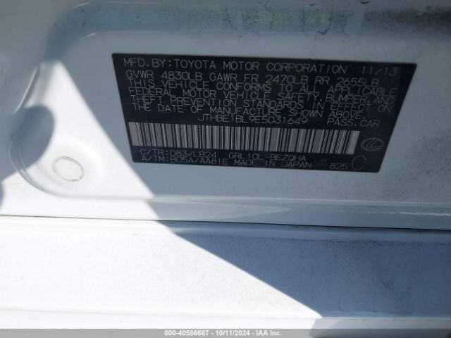 JTHBE1BL9E5031649 Lexus GS 350