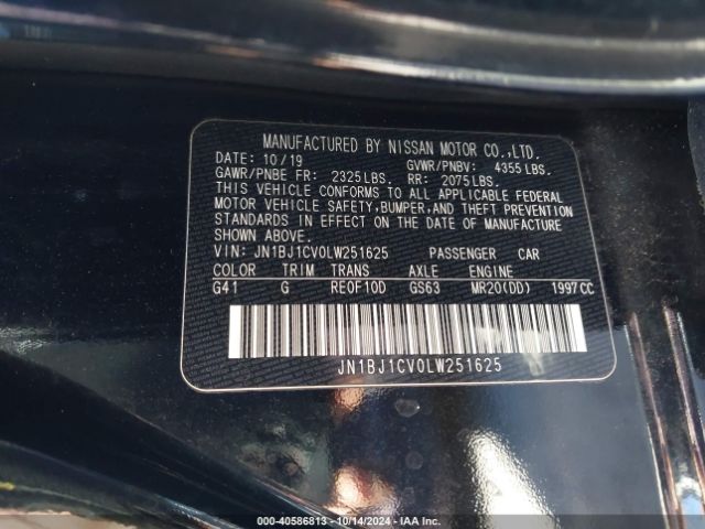 JN1BJ1CV0LW251625 Nissan Rogue Sport Sv Fwd Xtronic Cvt