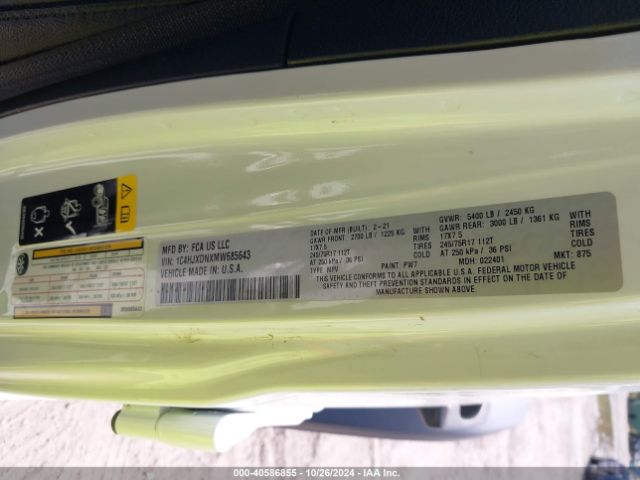 1C4HJXDNXMW685643 Jeep Wrangler Unlimited Sport S 4x4