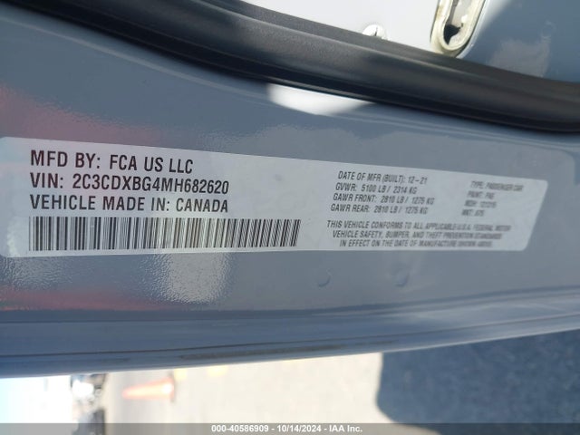 Dodge Charger Sxt Rwd 2021 2C3CDXBG4MH682620 Image 9
