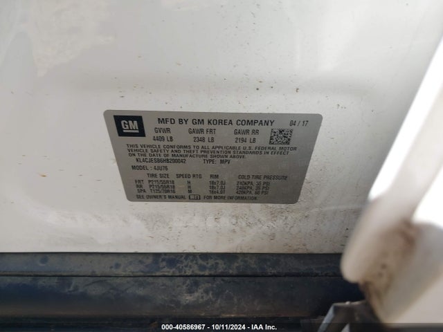 Buick Encore Preferred 2017 KL4CJESB6HB200042 Image 9