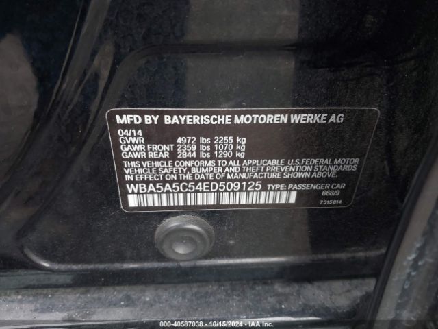 WBA5A5C54ED509125 BMW 528I