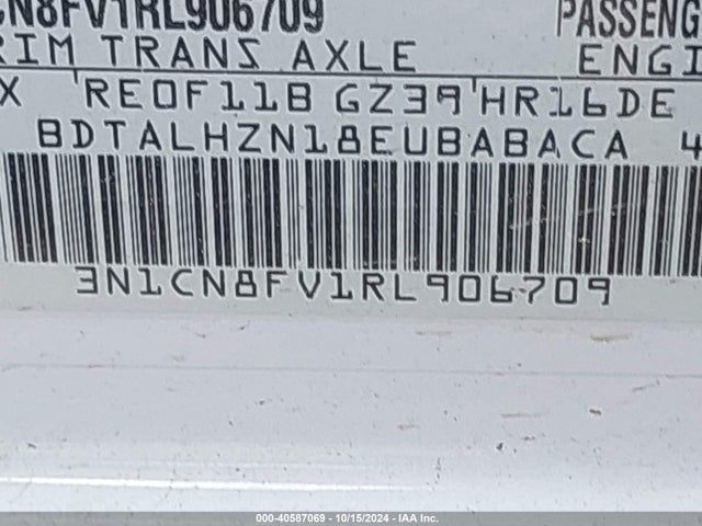 Nissan Versa 1.6 Sr 2024 3N1CN8FV1RL906709 Image 9