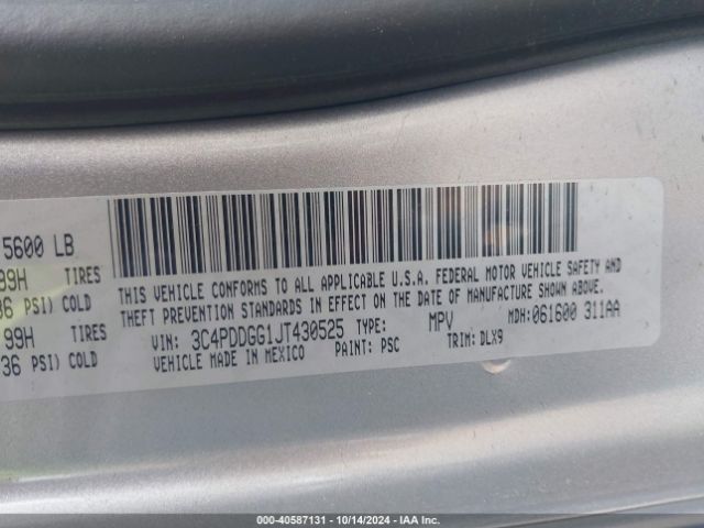 3C4PDDGG1JT430525 Dodge Journey Crossroad Awd