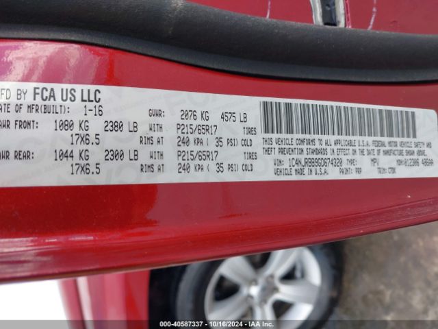 1C4NJRBB9GD674320 Jeep Patriot Sport