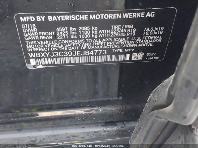 WBXYJ3C39JEJ84773 BMW X2 Sdrive28i