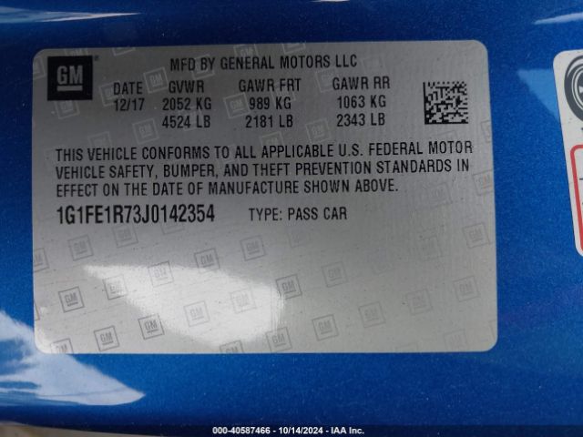 1G1FE1R73J0142354 Chevrolet Camaro 1ss