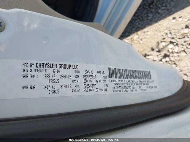 2C4RC1BG9ER447762 Chrysler Town & Country Touring