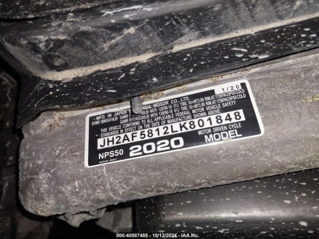 2020 HONDA NPS50 JH2AF5812LK801848 Photo 9