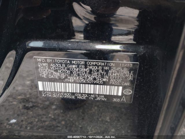JTHBF1D25E5019905 Lexus IS 250
