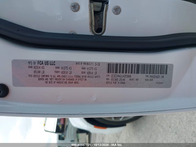 2C3CCAAG3JH253806 Chrysler 300 Touring