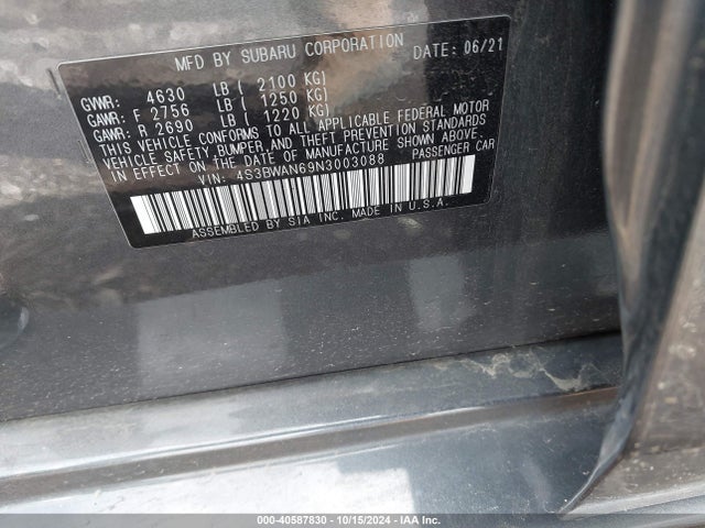 4S3BWAN69N3003088 Subaru Legacy Limited