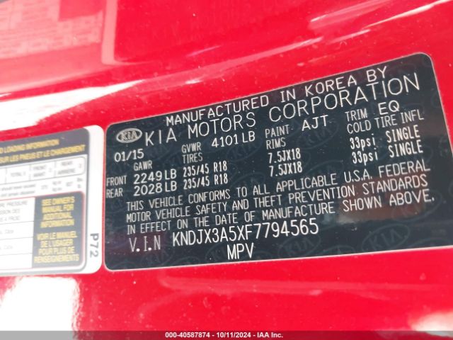 KNDJX3A5XF7794565 KIA Soul !