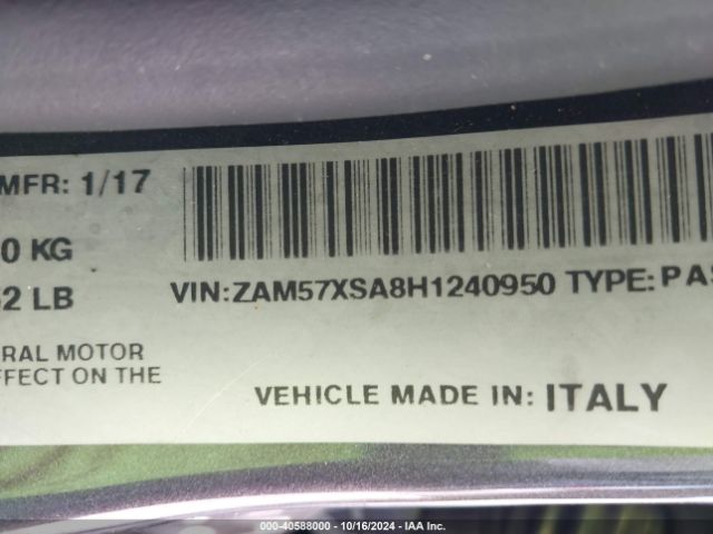 ZAM57XSA8H1240950 Maserati Ghibli