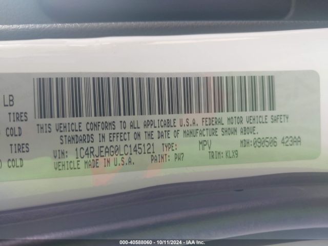 1C4RJEAG0LC145121 Jeep Grand Cherokee Altitude 4x2