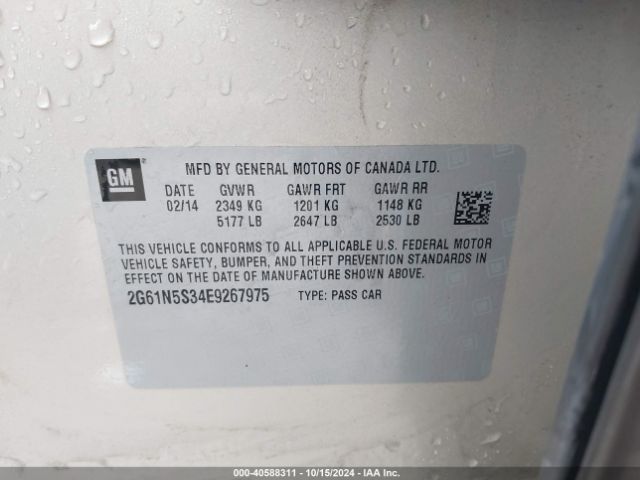 2G61N5S34E9267975 Cadillac XTS LUXURY