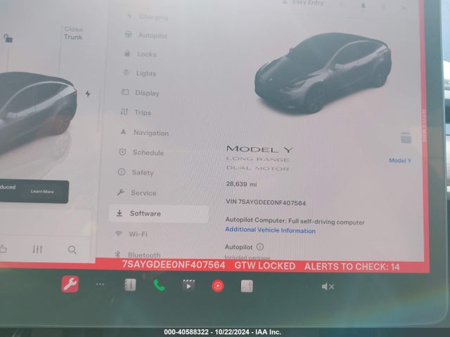 2022 TESLA MODEL Y 7SAYGDEE0NF407564 Photo 8
