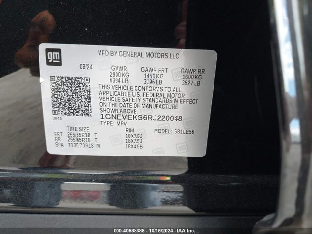 Chevrolet Traverse Awd Ls 2024 1GNEVEKS6RJ220048 Image 9