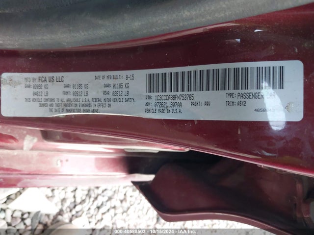 1C3CCCAB8FN753765 Chrysler 200 Limited
