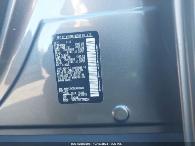JN8AY2NC6L9616608 Nissan Armada Sv 4wd
