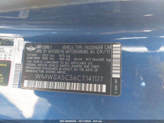 2012 MINI JOHN COOPER WORKS WMWSX5C56CT141177 Photo 8