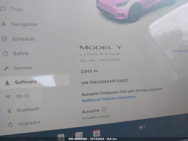 2024 TESLA MODEL Y 7SAYGDEE4RF159521 Photo 6