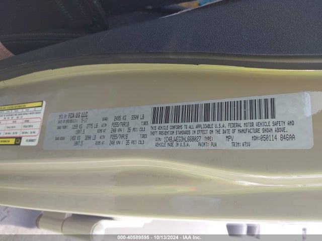 1C4BJWEG3HL668027 Jeep Wrangler Unlimited Sahara 4x4