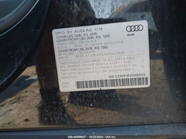 2015 AUDI Q5 WA1LFAFP4FA068949 Photo 8