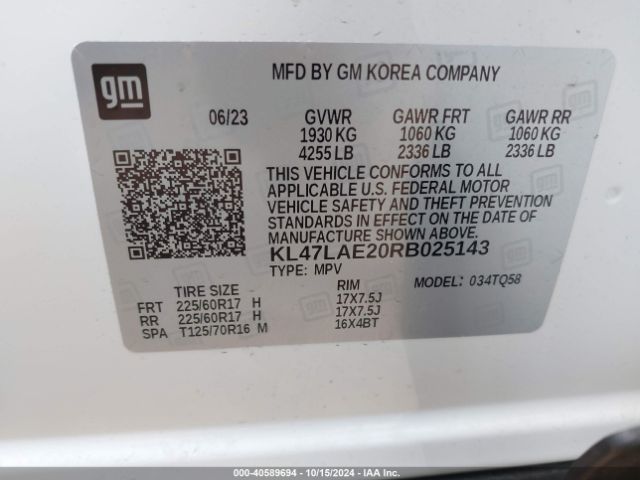 KL47LAE20RB025143 Buick Envista Preferred Fwd