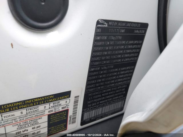 SADCK2FX4JA284403 Jaguar F-pace 25t Prestige