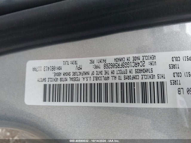 2C4RC1GG9FR506268 Chrysler Town & Country Limited Platinum