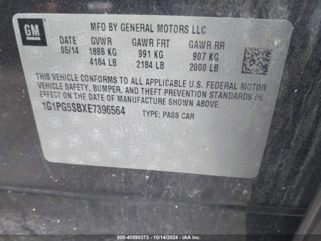 1G1PG5SBXE7396564 Chevrolet CRUZE LTZ