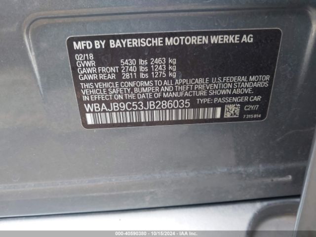 WBAJB9C53JB286035 BMW M550i Xdrive