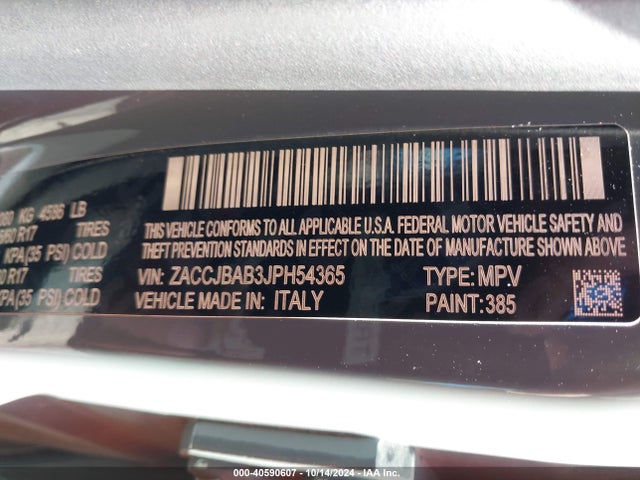 Jeep Renegade Upland Edition 4x4 2018 ZACCJBAB3JPH54365 Image 9
