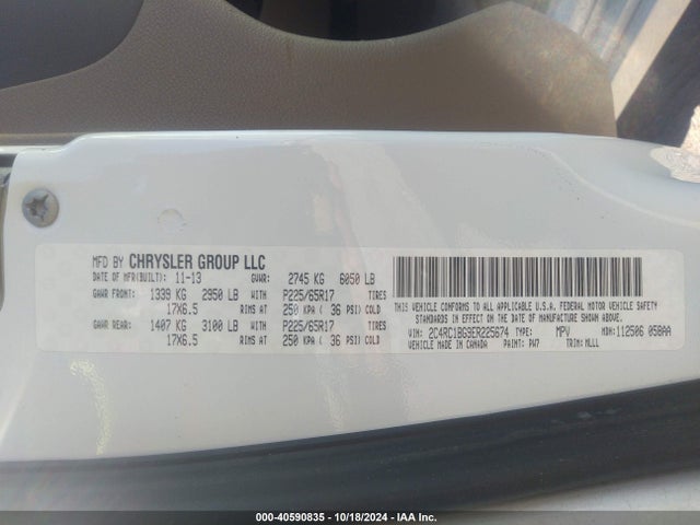2C4RC1BG9ER225674 Chrysler Town & Country Touring