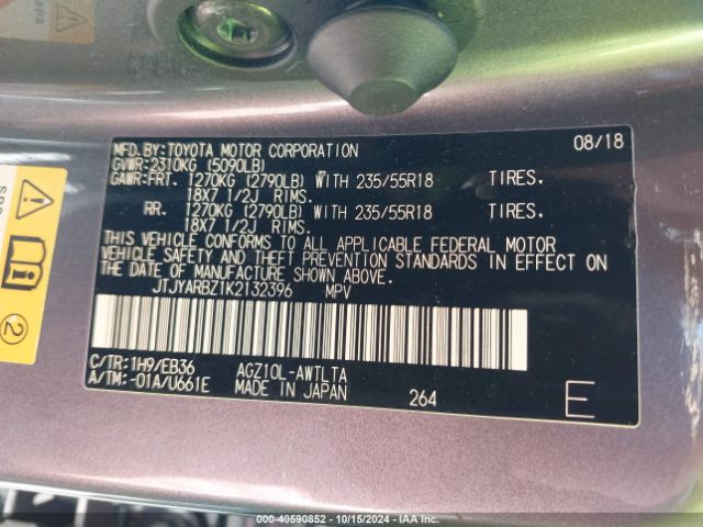 JTJYARBZ1K2132396 Lexus Nx 300 F Sport