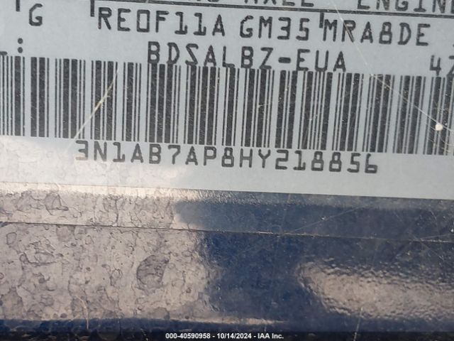 3N1AB7AP8HY218856 Nissan SENTRA S