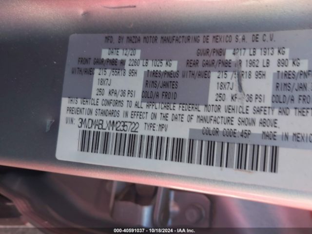 3MVDMABLXMM235722 Mazda Cx-30 Select