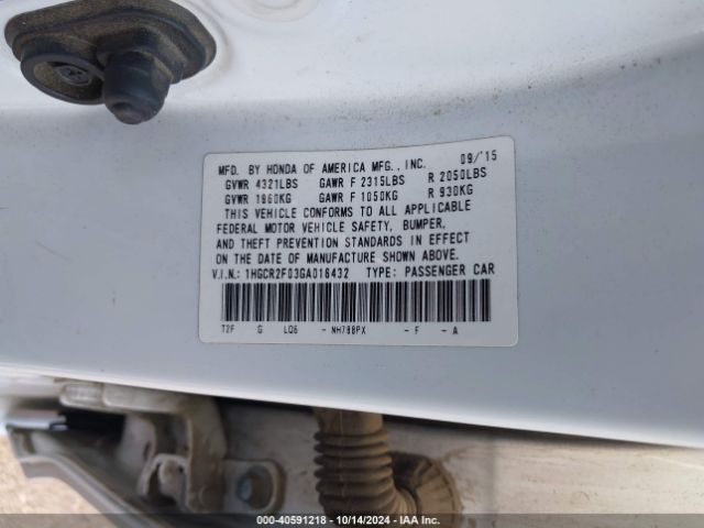 1HGCR2F03GA016432 Honda ACCORD EX